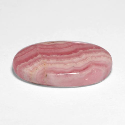 Rodocrosite naturale multicolore da 10,12 ct, taglio ovale, traslucido