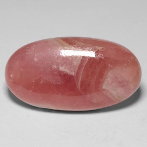 Rodocrosite naturale multicolore da 17,43 ct, taglio ovale, traslucido