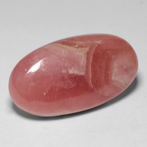 Rodocrosite naturale multicolore da 17,43 ct, taglio ovale, traslucido