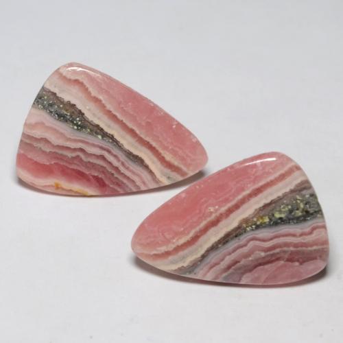Rodocrosite naturale multicolore da 18,29 ct, forma fantasia, traslucido