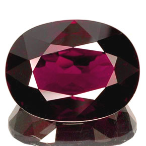 Granato rodolite naturale rosso da 18,30 ct, taglio ovale, VVS