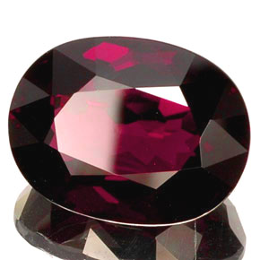 Granato rodolite naturale rosso da 18,30 ct, taglio ovale, VVS