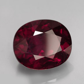 Granato rodolite naturale rosso da 13,09 ct, taglio ovale, VS