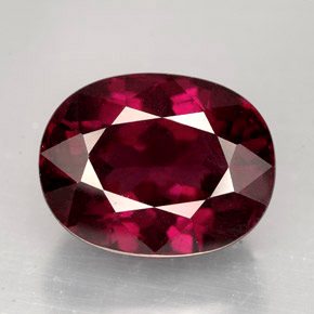 Granato rodolite naturale rosso da 11,53 ct, taglio ovale, VVS-VS