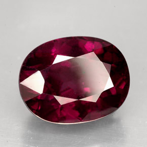 Granato rodolite naturale rosso da 11,53 ct, taglio ovale, VVS-VS