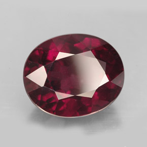 Granato rodolite naturale rosso da 11,48 ct, taglio ovale, VVS-VS