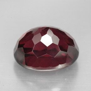 Granato rodolite naturale rosso da 11,48 ct, taglio ovale, VVS-VS