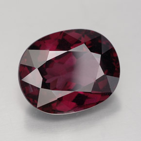 Granato rodolite naturale rosso da 8,35 ct, taglio ovale, VS