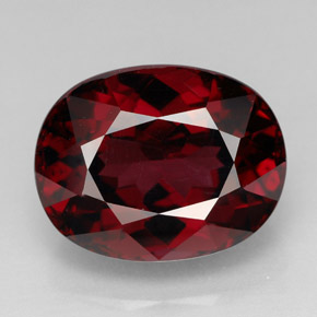 Granato rodolite naturale rosso da 11,54 ct, taglio ovale, VVS-VS