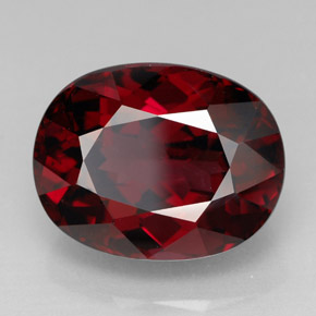 Granato rodolite naturale rosso da 11,54 ct, taglio ovale, VVS-VS