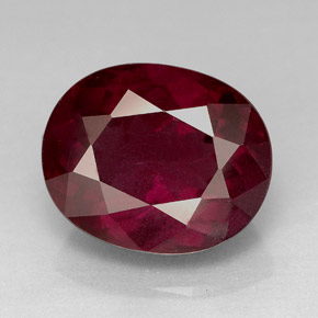Granato rodolite naturale rosso da 7,84 ct, taglio ovale, VS
