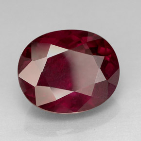 Granato rodolite naturale rosso da 7,84 ct, taglio ovale, VS