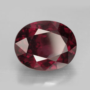 Granato rodolite naturale rosso da 13,17 ct, taglio ovale, VS