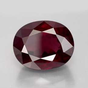 Granato rodolite naturale rosso da 11,39 ct, taglio ovale, VS