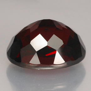 Granato rodolite naturale rosso da 12,25 ct, taglio ovale, VVS-VS
