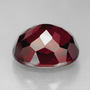 Granato rodolite naturale rosso da 10,73 ct, taglio ovale, VS-SI