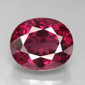 Granato rodolite naturale rosso da 9,82 ct, taglio ovale, VS
