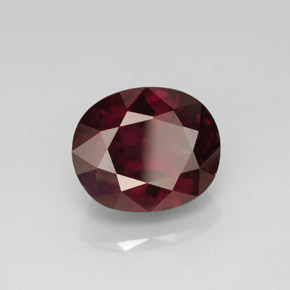 Granato rodolite naturale rosso da 6,85 ct, taglio ovale, VS