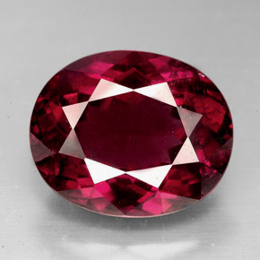 Granato rodolite naturale rosso da 9,88 ct, taglio ovale, VS