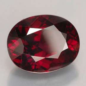 Granato rodolite naturale rosso da 9,79 ct, taglio ovale, VS-SI