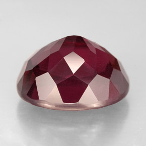 Granato rodolite naturale rosso da 10,37 ct, taglio ovale, VS