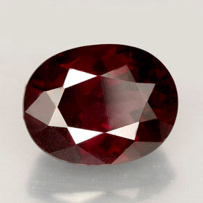 Granato rodolite naturale rosso da 6,97 ct, taglio ovale, VS