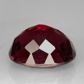 Granato rodolite naturale rosso da 11,60 ct, taglio ovale, VS