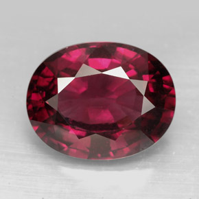 Granato rodolite naturale rosso da 13,49 ct, taglio ovale, VS