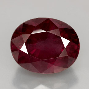Granato rodolite naturale rosso da 11,47 ct, taglio ovale, VS-SI