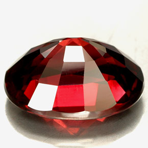 Granato rodolite naturale rosso da 5,71 ct, taglio ovale, VVS
