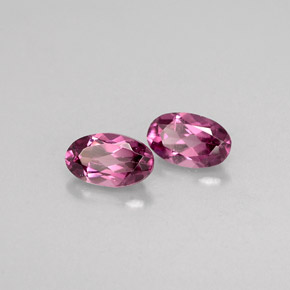Granato rodolite naturale rosa da  ct, taglio ovale, VVS-VS