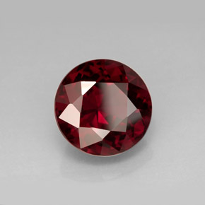 Granato rodolite naturale rosso da 6,59 ct, taglio rotondo, VS