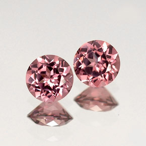 Granato rodolite naturale rosa da  ct, taglio rotondo, VVS-VS