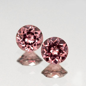Granato rodolite naturale rosa da  ct, taglio rotondo, VVS-VS