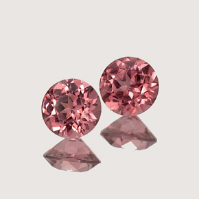 Granato rodolite naturale rosa da  ct, taglio rotondo, VVS-VS
