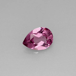 Granato rodolite naturale viola da 0,69 ct, taglio a pera, VS-SI