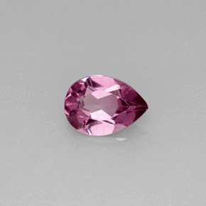 Granato rodolite naturale viola da 0,69 ct, taglio a pera, VS-SI