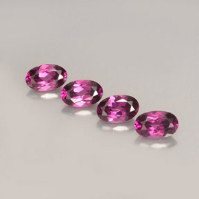 Granato rodolite naturale rosa da  ct, taglio ovale, VVS-VS