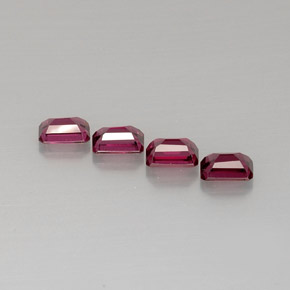 Granato rodolite naturale rosa da  ct, taglio smeraldo, VVS-VS
