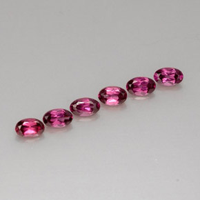 Granato rodolite naturale rosso da  ct, taglio ovale, VS