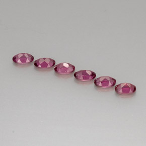 Granato rodolite naturale rosso da  ct, taglio ovale, VS