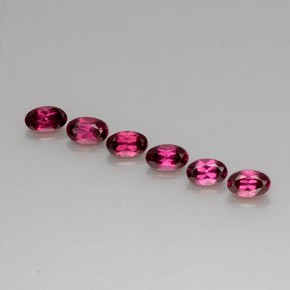 Granato rodolite naturale rosso da  ct, taglio ovale, VS