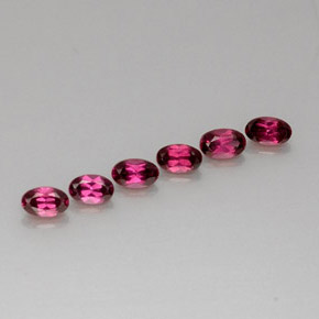 Granato rodolite naturale rosso da  ct, taglio ovale, VS