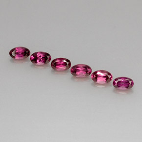 Granato rodolite naturale rosso da  ct, taglio ovale, VS