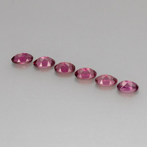 Granato rodolite naturale rosso da  ct, taglio ovale, VS