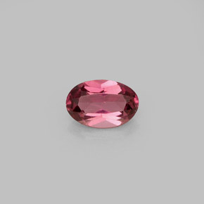 Granato rodolite naturale rosso da 0,60 ct, taglio ovale, VVS-VS