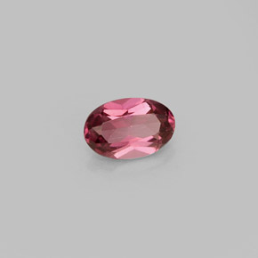 Granato rodolite naturale rosso da 0,60 ct, taglio ovale, VVS-VS