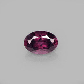 Granato Rodolite Rosso lampone naturale da 0.60 ct, Taglio ovale, VVS-VS