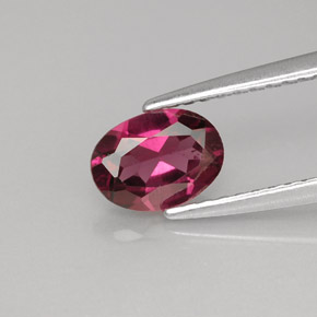 Granato rodolite naturale rosa da 0,93 ct, taglio ovale, VVS-VS