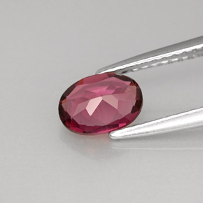 Granato rodolite naturale rosa da 0,93 ct, taglio ovale, VVS-VS